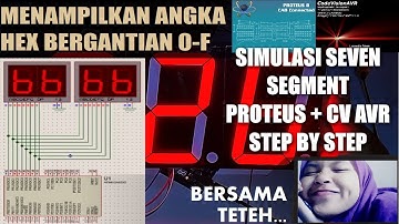 #Simulasi CV AVR - Seven Segment Menampilkan Hexadesimal Berurutan