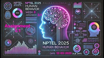 Human Behaviour | Week 3 Assignment 3.1 | NPTEL 2025 | Psychology & Decision Making