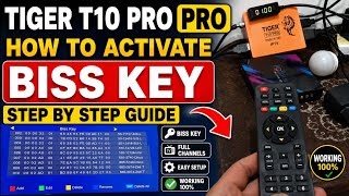 How to Activate BISS Key in Tiger T10 Pro | Step-by-Step Guide | Latest Method 2026