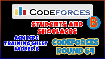 (Graph Theory) Codeforces Round 64B Students and Shoelaces || Junior ICPC Training Sheet Ladder B