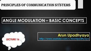 LECTURE 16: ANGLE MODULATION BASIC CONCEPTS AngleModulation, FrequencyModulation, PhaseModulation