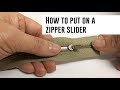 Mollies How-to put on zipper slider