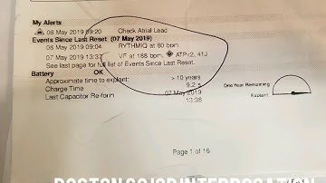 Icd interrogation 1 . Dual chamber Boston scientific icd