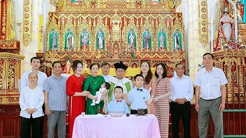 Nghi Thức Rửa Tội Bé Maria MINH ANH