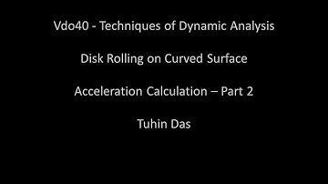 Vdo40 Disk Rolling On Curved Surface: Part2