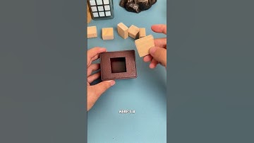 Unbelievable! How do you fit six blocks into this box?#puzzle#iq#iqtest