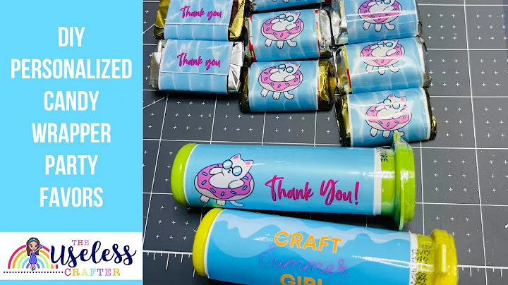 Candy Favors | DIY Candy Wrappers | Using Canva To Create Party Favors | The Useless Crafter