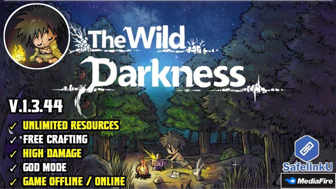 THE WILD DARKNESS MOD APK VERSI TERBARU 1.3.44 ( FREE CRAFTING )