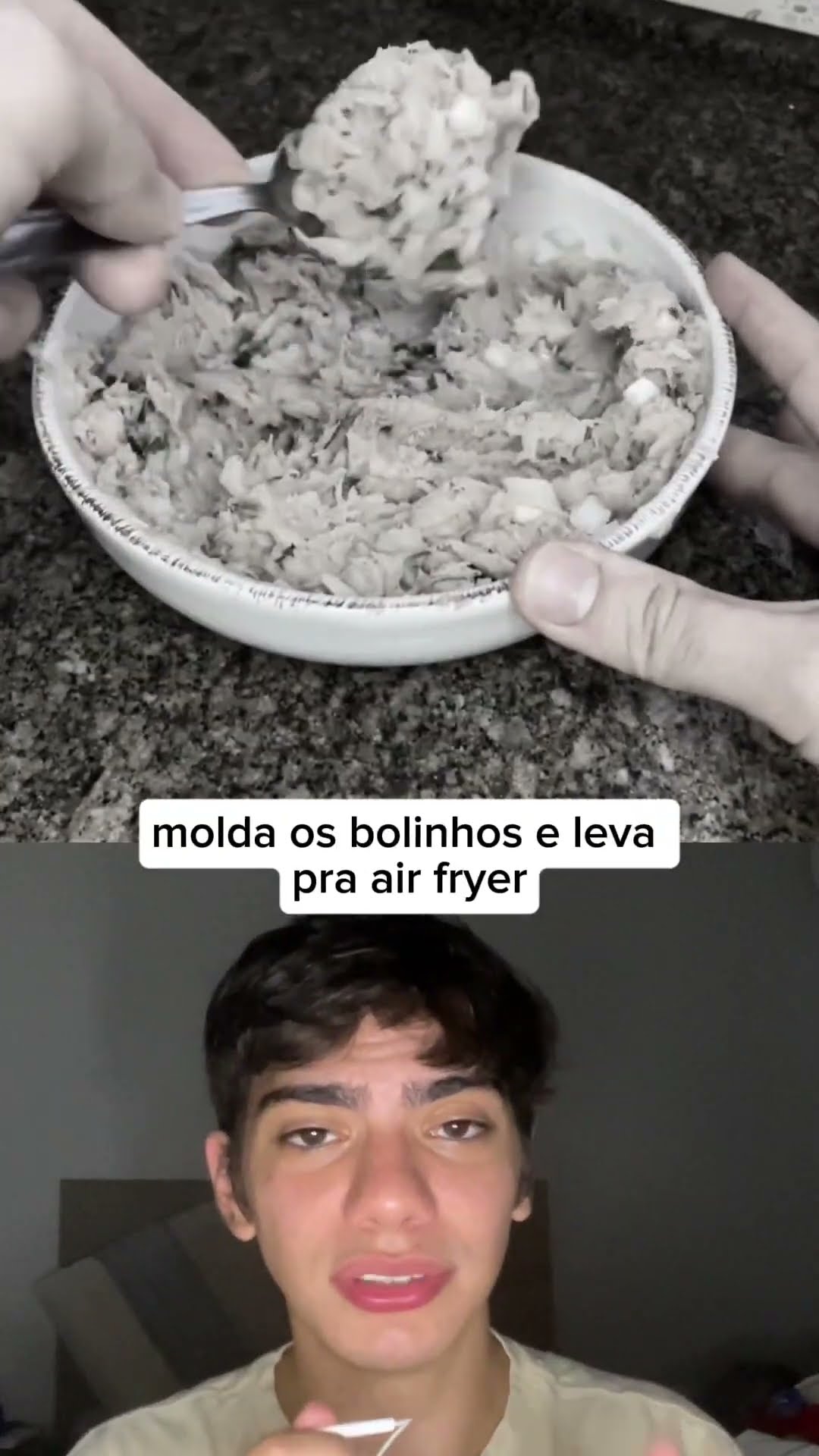 Bolinhos FIT de atum e batata na airfryer! ?? Testa aí e me conta!