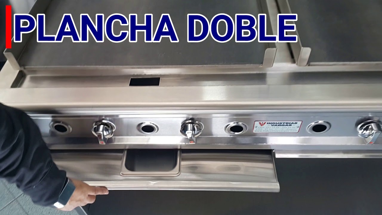 INDUSTRIAS VARGAS* PLANCHA ASADORA DOBLE - YouTube