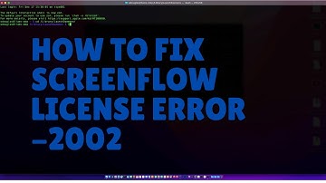 How to fix ScreenFlow License Issue -2002 in macOS