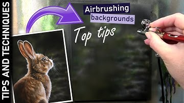 How to paint backgrounds with an airbrush | Airbrushing tips & techniques