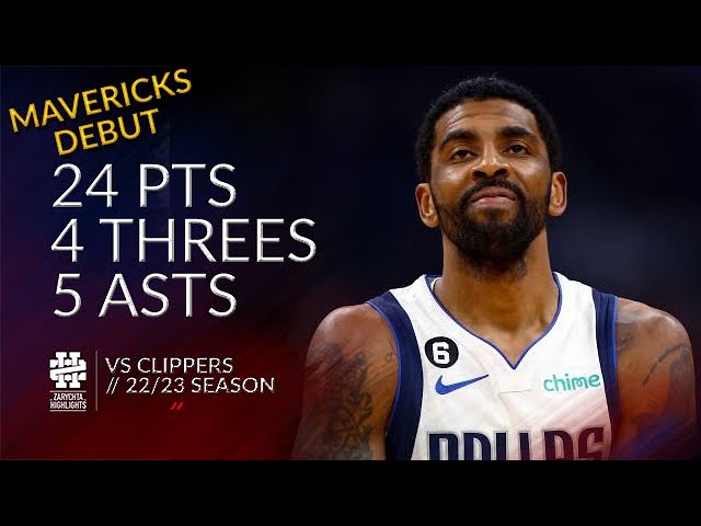 Kyrie Irving MAVS DEBUT 🔥 24 PTS 5 AST Full Highlights vs Clippers 