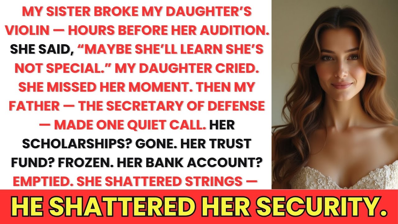 My Sister Broke My Daughter's Violin Before Her Audition—Then My Defense Secretary Father Broke...