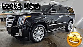 Full blown detail on this cadillac escalade platinum