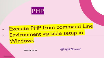 Run php file in cmd | PHP from Command Line | Run PHP script from command prompt