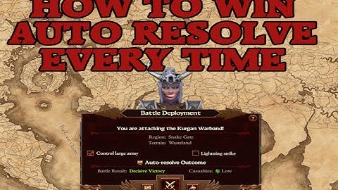 Total War Warhammer 3: HOW TO ALWAYS WIN AT AUTO RESOLVE