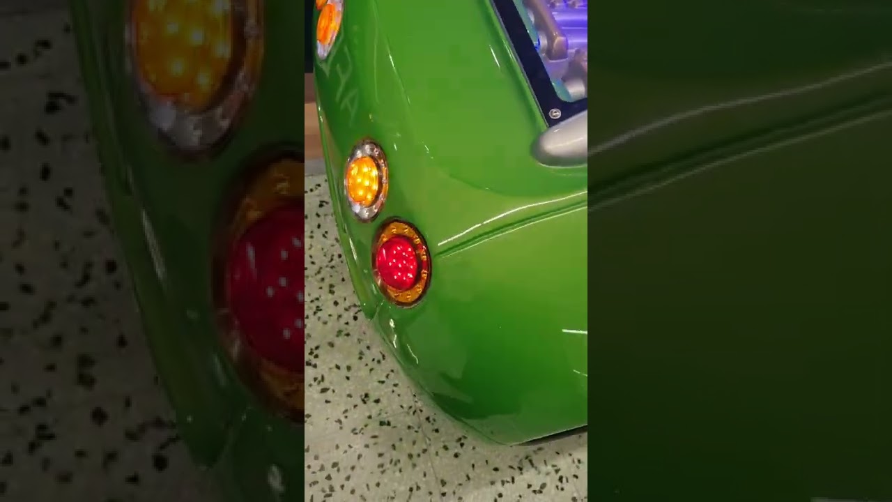 Green Spydero at Morrisons Skegness in full motion with attract mode