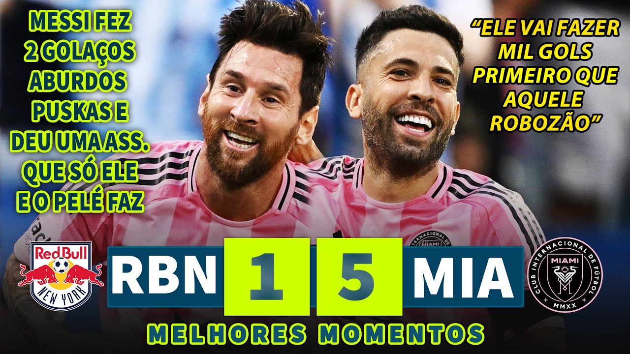 MESSI 2 GOALS | New York Red Bulls vs Inter Miami | Resumen y Goles ...