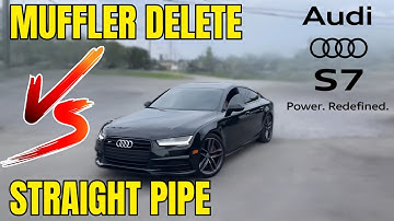 Audi S7 4.0L TT V8: Muffler Delete Vs Straight Pipe!