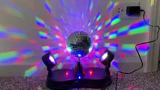 Kicko Disco Light - Multi-Colored Led Revolving Strobe Light Ball - For Stage Lights.mov