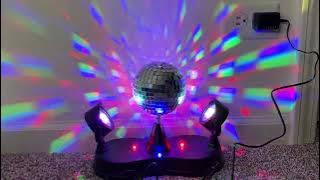 #shorts Kicko Disco Light - Multi-Colored Led Revolving Strobe Light Ball - For Stage Lights.mov