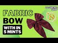 fabric bow..5 நிமிஷத்துல ஈஸியா ஸ்டிச் பண்ணலாம்......🤷♀️🤗
