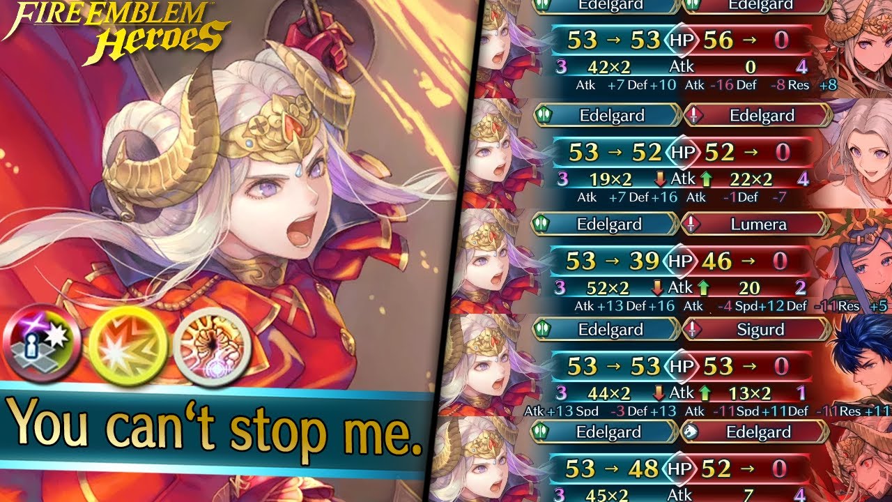 This Legendary EDELGARD Build is BROKEN! | Fire Emblem Heroes L ...