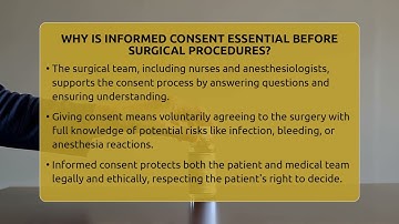Why Is Informed Consent Essential Before Surgical Procedures? - The Operating Table