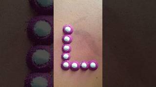 L name easyrangoli #asmr #rangoli