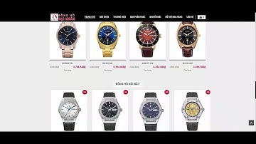 Full code shop bán đồng hồ theme wordPress siêu đẹp chuẩn seo