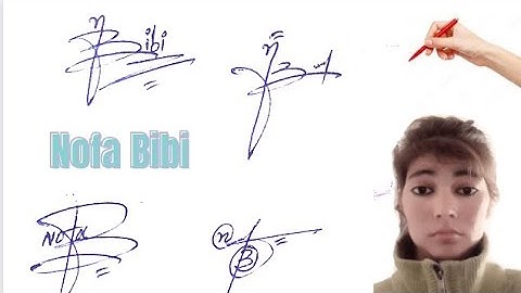 Nofa Bibi name signature style with arooj