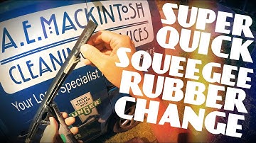 Super Quick Method To Cut Squeegee Rubber