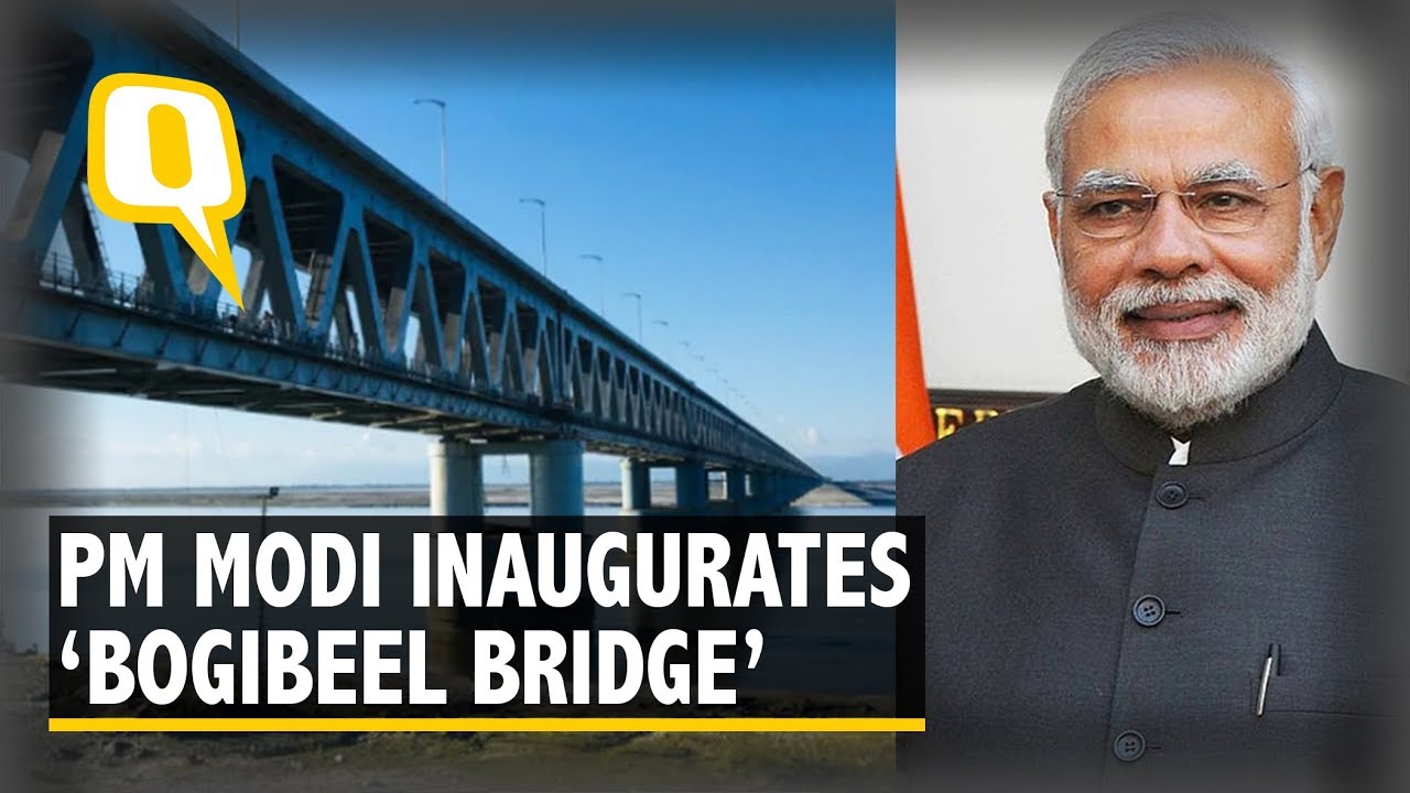 PM Modi Inaugurates 'Bogibeel Bridge', India's Longest Railroad Bridge in Assam