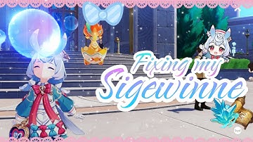 Fixing My Sigewinne 🩷♪°| Cozy Genshin Gameplay~ ☁️✧°★