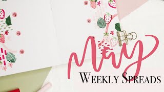 PLAN WITH ME | May 2021 Strawberry Weekly Spreads