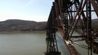 AMAZING USA Hoist Rack And Pinion Scenic Elevator At The Walkway Over The Hudson In Poughkeepsie NY