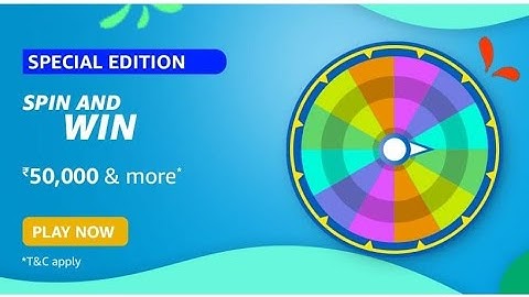 Amazon Special Edition Spin And Win Quiz Answers Today | 27 June 2021