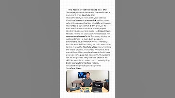 The Resume That Got an 18-Year-Old Hired by Elon Musk