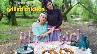 Easy And Different Recipe For Grilled Chicken With Yogurt In A Village In Iran | kebabs