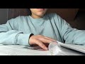 (asmrmas day 9) do homework with me!