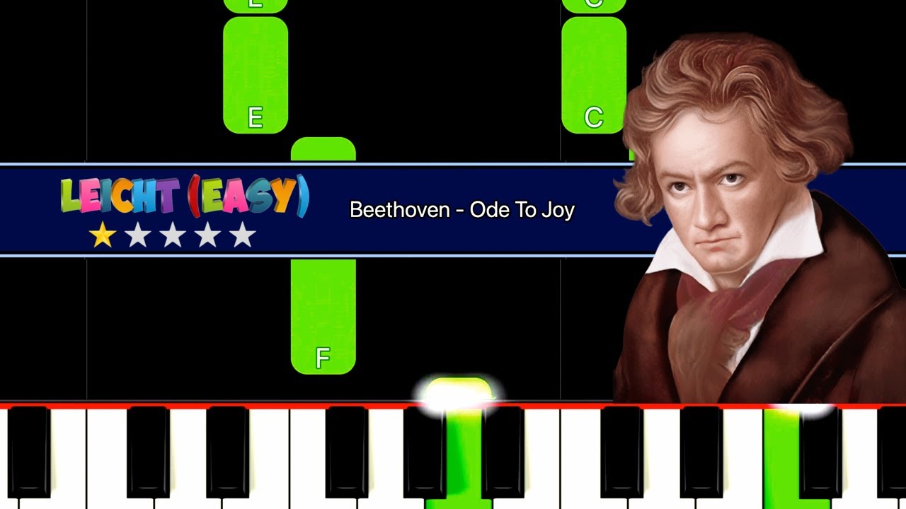 🎹🔔Beethoven - An die Freude (Ode to Joy) #piano #anfänger #