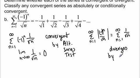 10.4 and 10.5e - Absolute vs Conditional Convergence