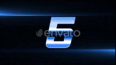 Holographic Cybernetic Countdown | Motion Graphics - Envato elements