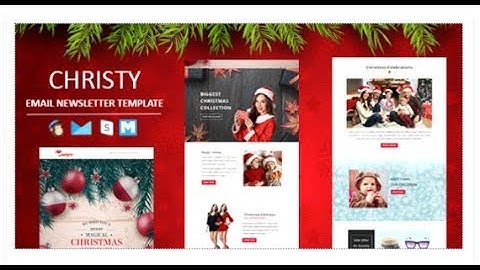 Christy - Responsive Christmas Email Template with Stampready  | Themeforest Download