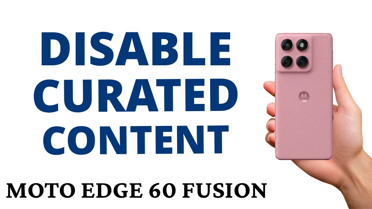 How to DISABLE CURATED CONTENT on HOME SCREEN on the MOTO EDGE 60 FUSION!
