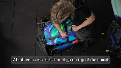 Packing away your Sea Gods iSUP (Inflatable Stand Up Paddle Board)