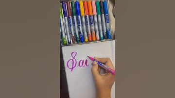 Sai name calligraphy #calligraphy #writing #shorts