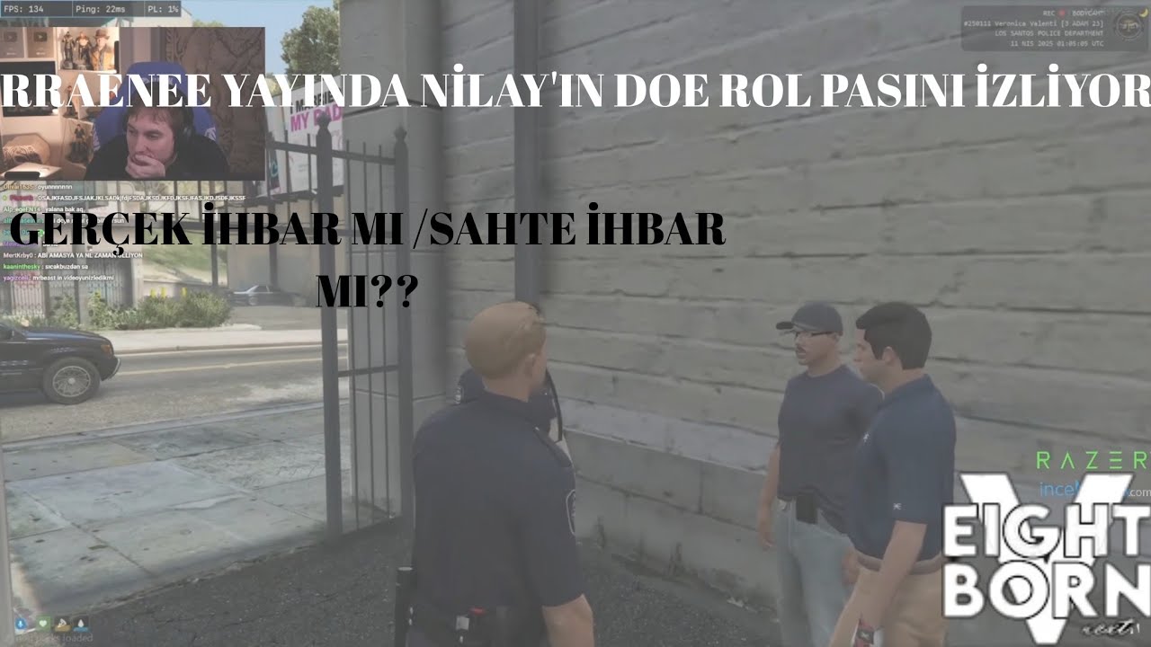 -EightbornV-RRAENEE YAYINA NİLAYIN KENDİ DOE ROL PASI VİDEOSUNU İZLİYOR!!