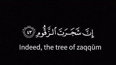 كرومات قران كريم(إن شجرت الزقوم طعام الاثيم )خالد الجليل بترتيل خاشع